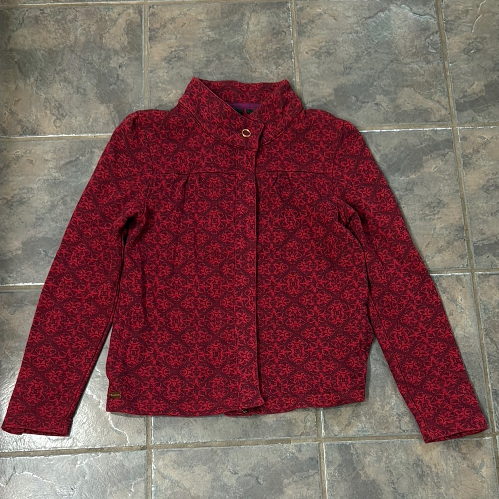 DC Red Bomber Jacket Quilted Cropped